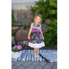 Peacock Girls' dress P1903